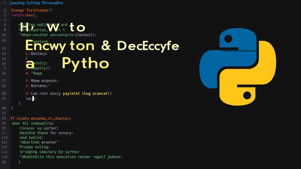 How to Encrypt and Decrypt a String in Python